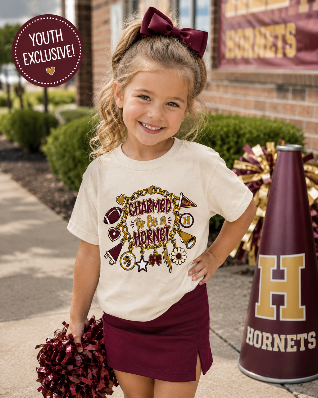 Charmed to Be a Hornet Youth Tee