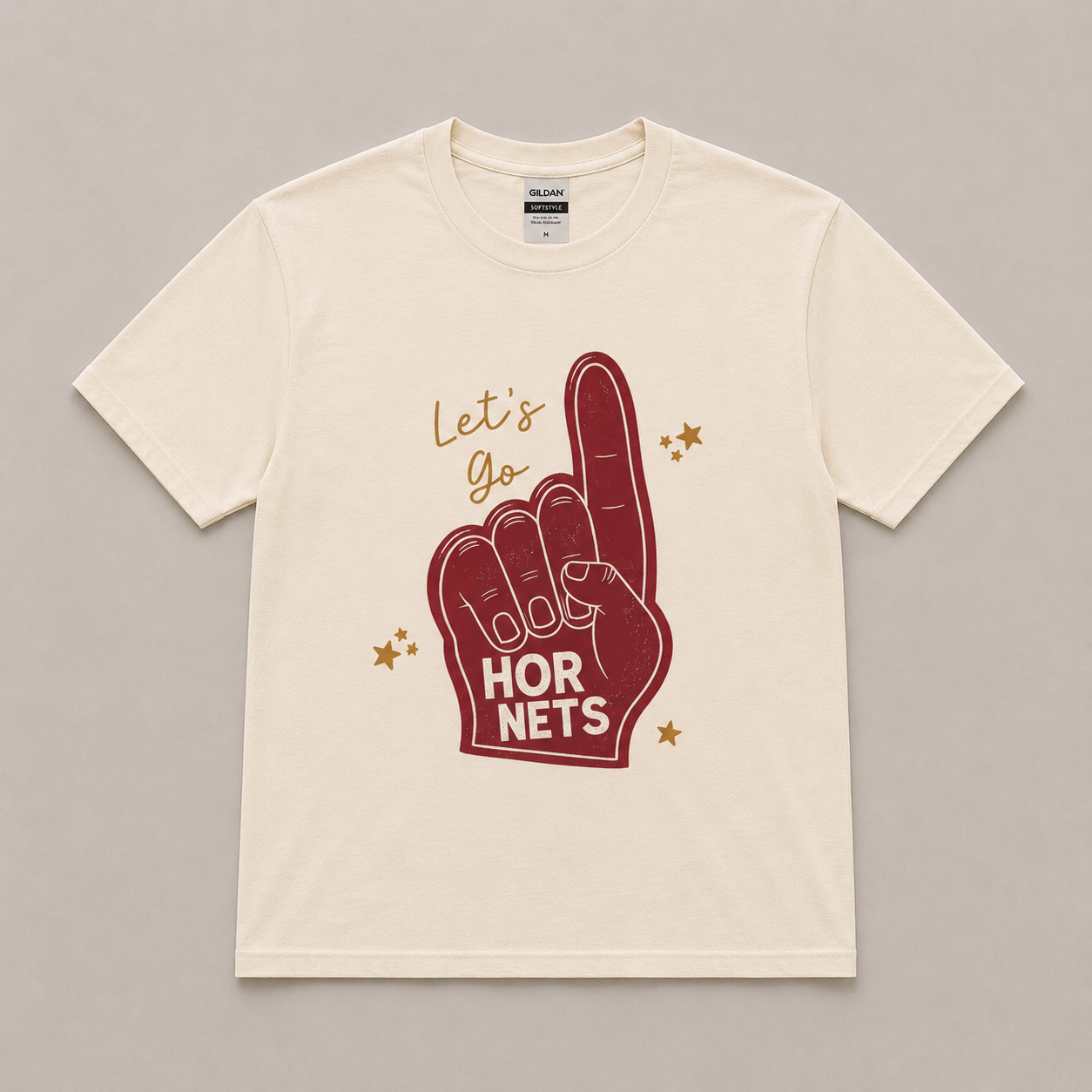 Lets Go Hornets Foam Finger Tee
