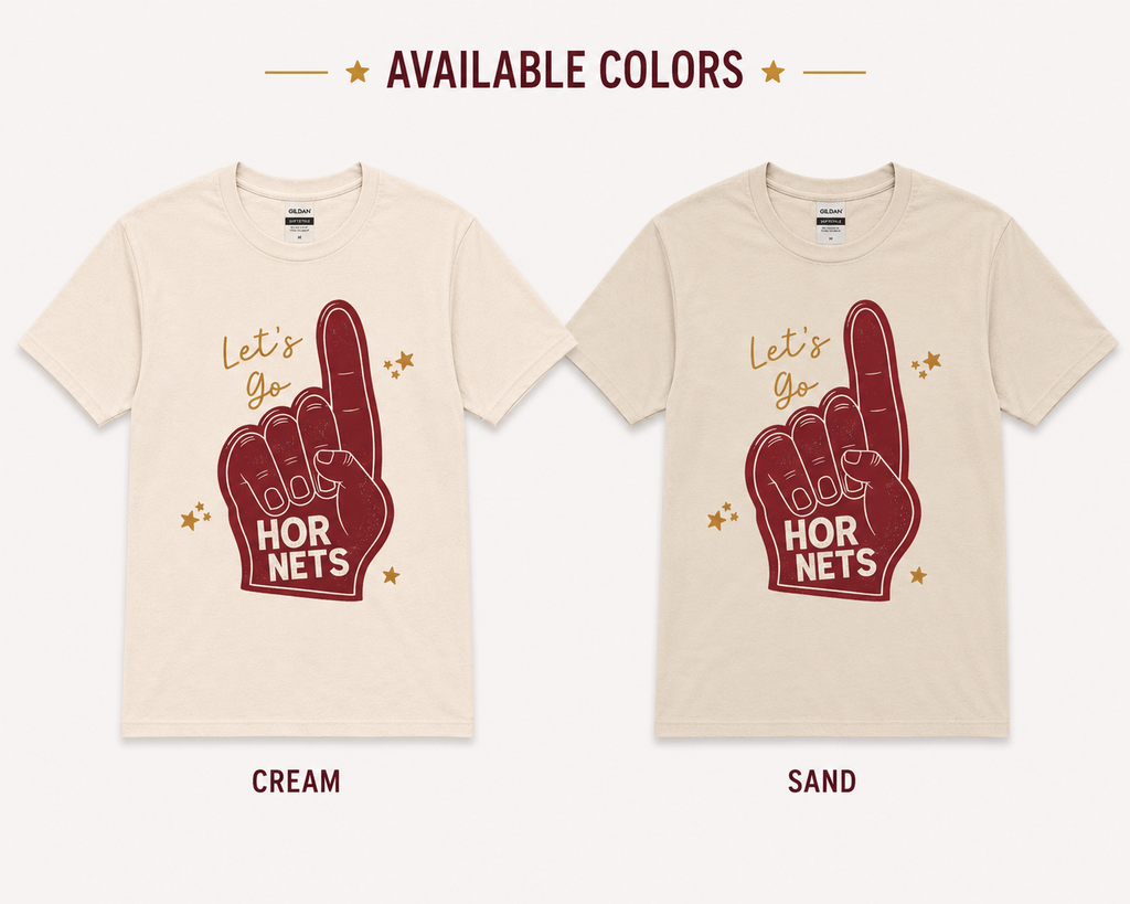 Lets Go Hornets Foam Finger Tee